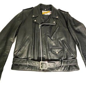 2004 SCHOTT PERFECTO 118 Naked Cowhide Size 44 Long